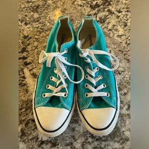 Converse Teal All Star shoes - Mens 8 / Women 10